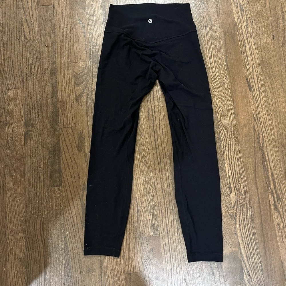 Lululemon- black align leggings, size 4, perfectly good condition